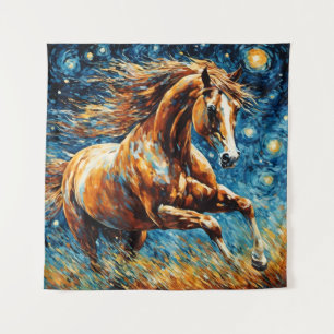 Galloping Sorrel Paard Tapestry Wandkleed