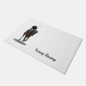 Galloping Thoroughbred Horse and Rider Deat Deurmat (Schuin)