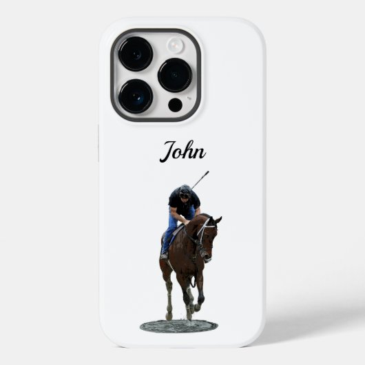 Galloping Thoroughbred Horse Cell Phone Case (Achterkant)