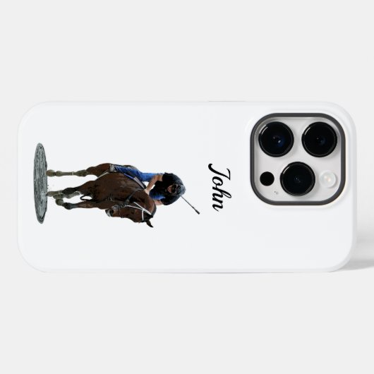 Galloping Thoroughbred Horse Cell Phone Case (Achterkant (horizontaal))