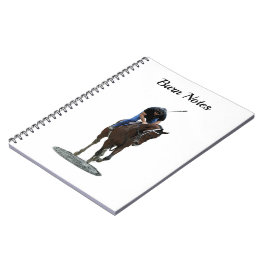 Galloping Thoroughbred Horse Spiral Photo Notitieb Notitieboek