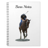 Galloping Thoroughbred Horse Spiral Photo Notitieb Notitieboek (Voorkant)