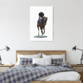 Galloping Thoroughbred Horse Stretch Canvas Print (Insitu (Slaapkamer))