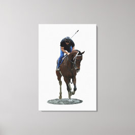 Galloping Thoroughbred Horse Stretch Canvas Print