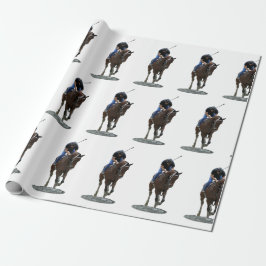 Galloping Thoroughbred Horse Wrapping Paper Cadeaupapier