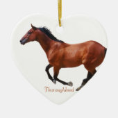 Galloping Thoroughbred Ornament (Voorkant)