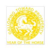 Galloping Toward Prosperity Lunar New Year Seal Zelfinktende Stempel (Design)