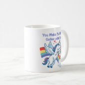 Galloping Unicorn Cupid’s Love Magic  Koffiemok (Voorkant rechts)