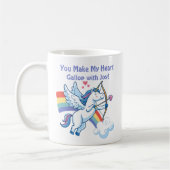 Galloping Unicorn Cupid’s Love Magic Koffiemok (Links)