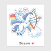 Galloping Unicorn Cupid’s Love Magic  Sticker (Vel)