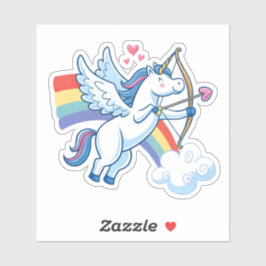 Galloping Unicorn Cupid’s Love Magic  Sticker