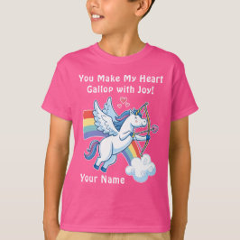 Galloping Unicorn Cupid’s Love Magic  T-shirt