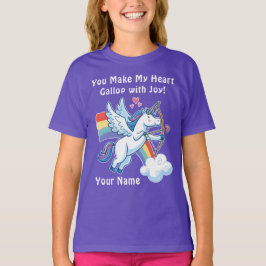 Galloping Unicorn Cupid’s Love Magic  T-shirt