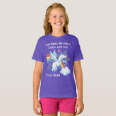 Galloping Unicorn Cupid’s Love Magic  T-shirt (Voorkant volledig)