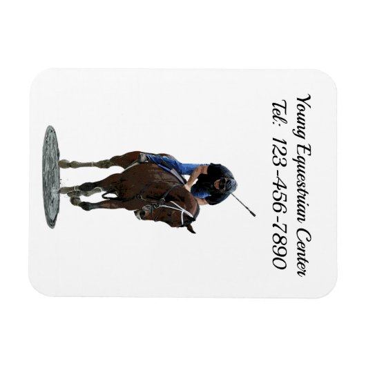 Galloping volbloed paard flexibele magneet (Horizontaal)