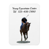 Galloping volbloed paard flexibele magneet (Verticaal)