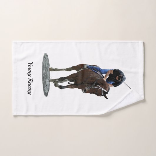Galloping volbloed paard handdoek (Handdoek)