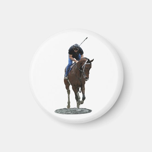 Galloping volbloed paard Solid Magnet (Voorkant)