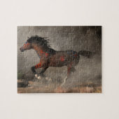 Galloping Warrior Horse Legpuzzel (Horizontaal)