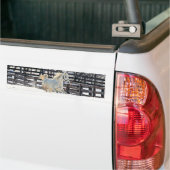 Galloping White Horse Bumpersticker (Op Truck)