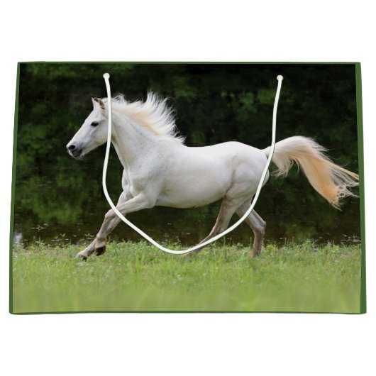 Galloping White Horse Large Cadeautasje (Voorkant)
