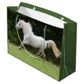 Galloping White Horse Large Cadeautasje (Achterkant Gekanteld)
