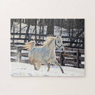 Galloping White Horse Legpuzzel