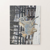 Galloping White Horse Legpuzzel (Verticaal)