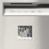 Galloping White Horse Magneet (Insitu (Vaatwasser))