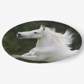 Galloping White Horse Papieren Bordje (Gekanteld)