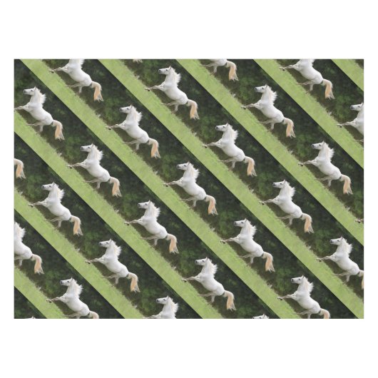 Galloping White Horse Tafelkleed (Voorkant (Horizontaal))