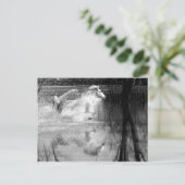 Galloping White Water Horse Briefkaart (Staand voorkant)
