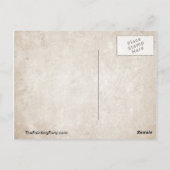 Galloping White Water Horse Briefkaart (Achterkant)