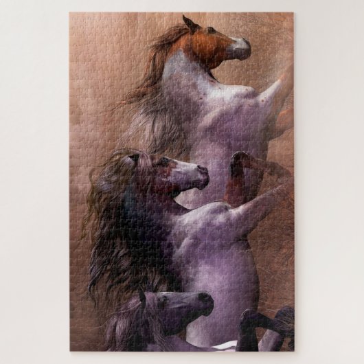 Galloping Wild Horses Jigpuzzles Legpuzzel (Verticaal)