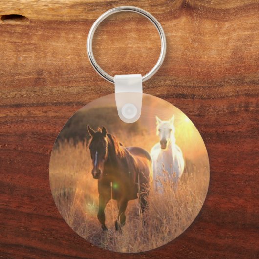 Galloping Wild Horses Sleutelhanger (Voorkant)