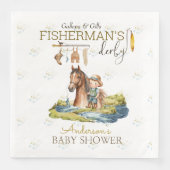 Gallops en Gills Fisherman's Derby Baby shower Servet (Voorkant)