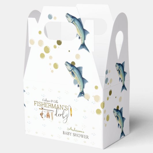 Gallops & Gills Fisherman's Derby Baby shower Bedankdoosjes (Geopend)