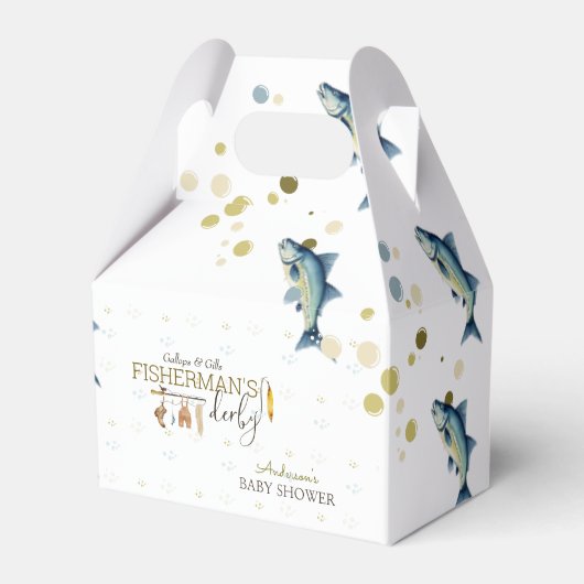Gallops & Gills Fisherman's Derby Baby shower Bedankdoosjes (Voorkant Zijde)