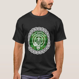 Galloway Achternaam Schotse Clan Tan Badge T-shirt