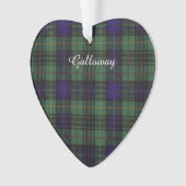 Galloway clan Pset Scottish kilt tartan Ornament (voorkant)