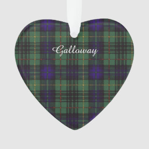 Galloway clan Pset Scottish kilt tartan Ornament