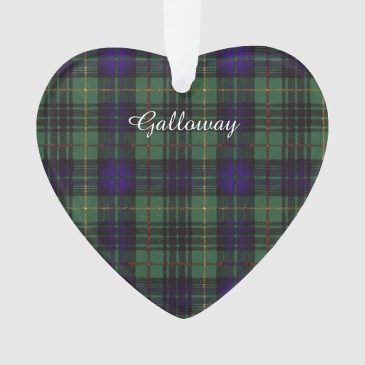 Galloway clan Pset Scottish kilt tartan Ornament (voorkant)