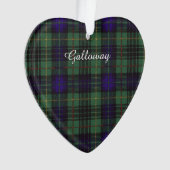 Galloway clan Pset Scottish kilt tartan Ornament (voorkant)