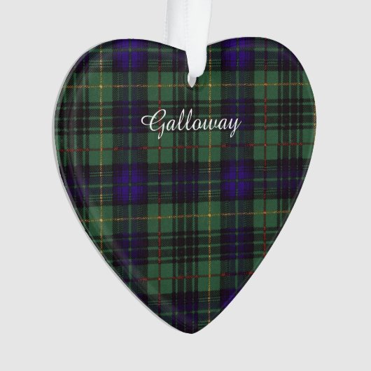 Galloway clan Pset Scottish kilt tartan Ornament (voorkant)
