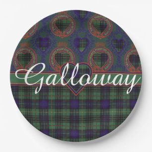 Galloway clan Pset Scottish kilt tartan Papieren Bordje