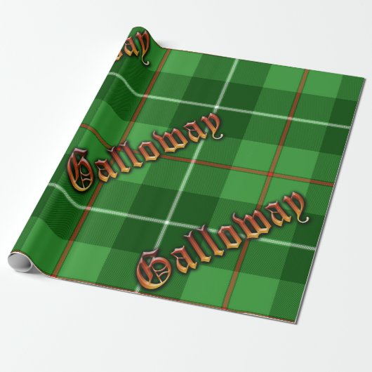 Galloway District Tartan Cadeaupapier (Uitgerold)