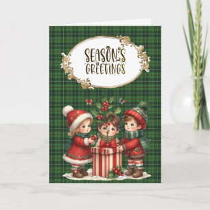 Galloway Hunting Originele Schotse Tartan Feestdagen Kaart