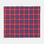 Galloway RedTartan Fleece Deken (Voorkant (Horizontaal))