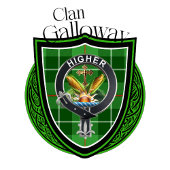 Galloway Schotse Clan Tartan & Crest Flacon