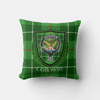Galloway Schotse Clan Tartan & Crest Kussen